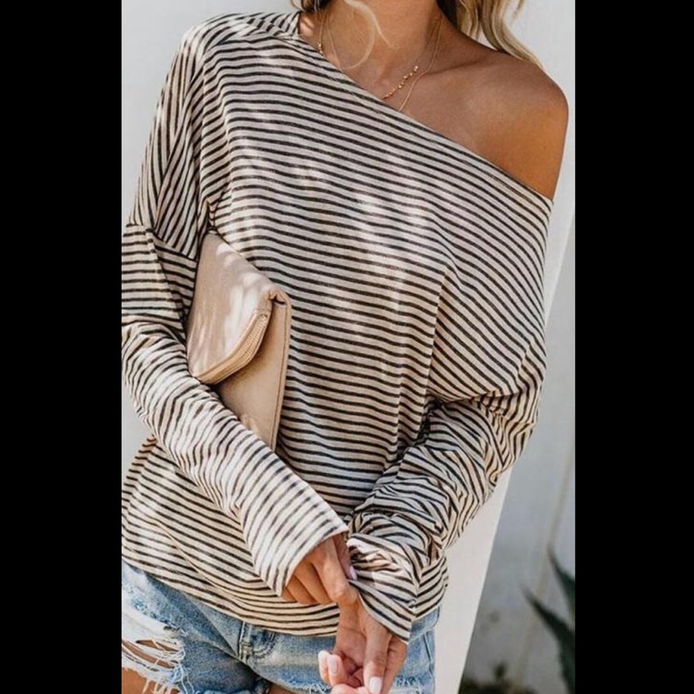 Soft striped tunic